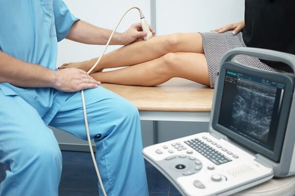 Diagnosticarea detectării venelor varicoase reticulare ale picioarelor cu ajutorul ultrasunetelor